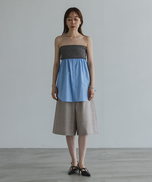 Noble（ノーブル）の「ELENI/エルニ ウールモヘアハーフパンツ（その他パンツ・レディース・グレー・FREE）」の5枚目の写真