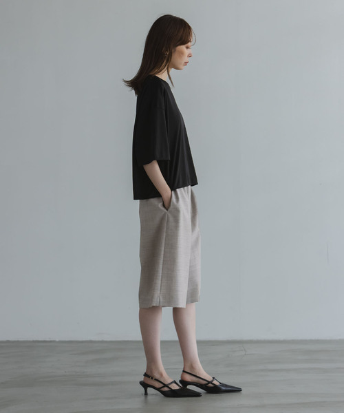Noble（ノーブル）の「ELENI/エルニ ウールモヘアハーフパンツ（その他パンツ・レディース・グレー・FREE）」の13枚目の写真