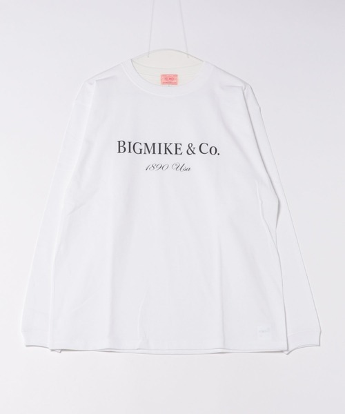 BIG MIKE（ビッグマイク）の「BIG MIKE ビッグマイク ラグジュアリー ロゴ 長袖 Tシャツ ロンT / 102538371（Tシャツ/カットソー・メンズ・ホワイト/ブラック/ヘザーグレー・LARGE/MEDIUM/X-LARGE）」の2枚目の写真