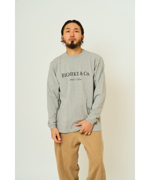 BIG MIKE（ビッグマイク）の「BIG MIKE ビッグマイク ラグジュアリー ロゴ 長袖 Tシャツ ロンT / 102538371（Tシャツ/カットソー・メンズ・ホワイト/ブラック/ヘザーグレー・LARGE/MEDIUM/X-LARGE）」の6枚目の写真