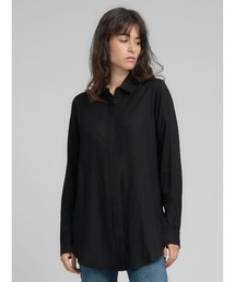 ストレートフィットロングシャツ