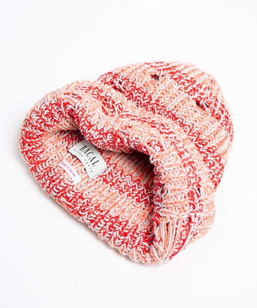 RACAL（ラカル）の「Low Gauge Ripped Knit Watch / ローゲージダメージ加工ニットワッチ（ニットキャップ/ビーニー・レディース・ブラック×グレー/ブルー系その他/ベージュ系その他/レッド系その他・FREE）」の18枚目の写真