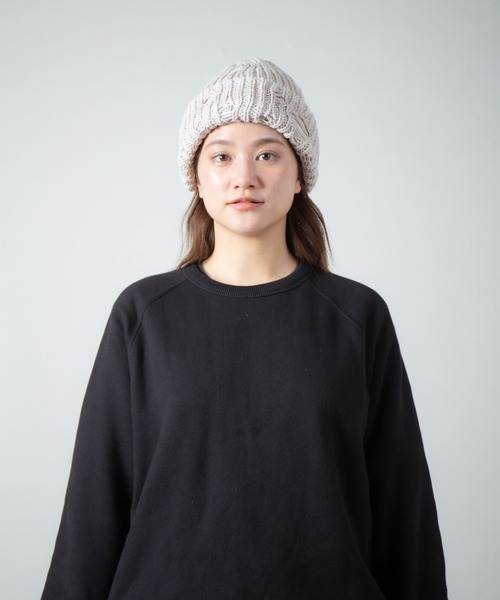 RACAL（ラカル）の「Low Gauge Ripped Knit Watch / ローゲージダメージ加工ニットワッチ（ニットキャップ/ビーニー・レディース・ブラック×グレー/ブルー系その他/ベージュ系その他/レッド系その他・FREE）」の19枚目の写真