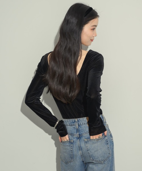 シアーベロアバックシャントップス（Tシャツ/カットソー）｜NEUNA