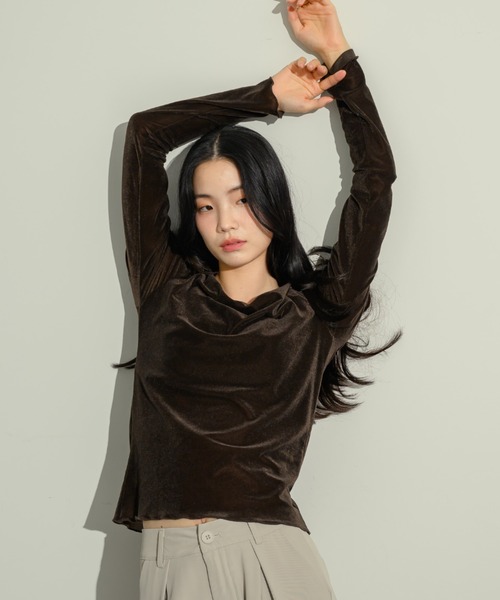 シアーベロアバックシャントップス（Tシャツ/カットソー）｜NEUNA