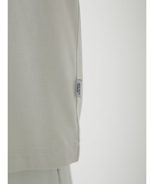 gelato pique（ジェラートピケ）の「【ONLINE限定】【HOMME】sleeping cat ワンポイントTシャツ＆総柄ロングパンツセット（ルームウェア/パジャマ・メンズ・ミント/オフホワイト/ネイビー・M/L）」の18枚目の写真