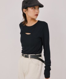 LIENCOEUR | ラウンドレイヤードトップス(Tシャツ/カットソー)