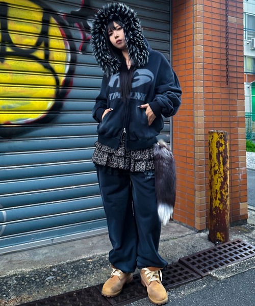 A'GEM/9 × .kom 『A'gem/エージェム』 加工スウェットパンツ A'gem│A