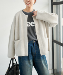 Spick & Span | ウールフォックスニットジャケット(カーディガン/ボレロ)
