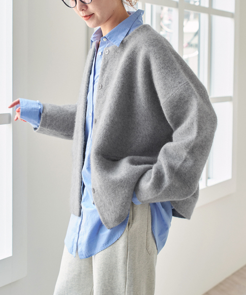 ウールフォックスニットジャケット（カーディガン/ボレロ）｜Spick