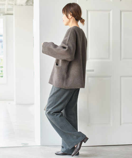 ウールフォックスニットジャケット（カーディガン/ボレロ）｜Spick