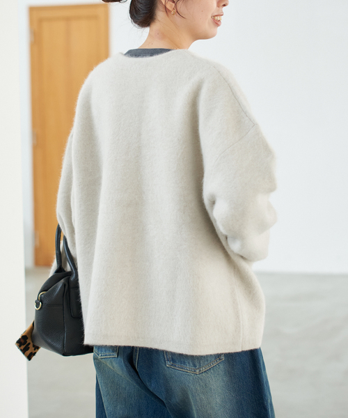 ウールフォックスニットジャケット（カーディガン/ボレロ）｜Spick