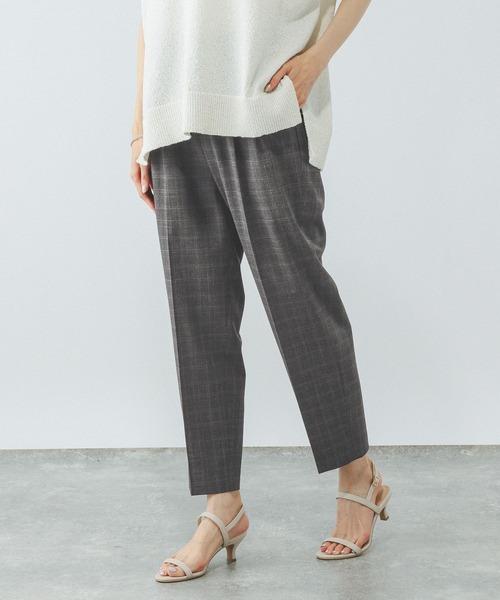 GLOBAL WORK（グローバルワーク）の「ウツクシルエットテーパードパンツ/494098（その他パンツ・レディース・ブラック/ブラウン系その他6/その他/グレー/ネイビー/ダークブルー・MEDIUM/X-LARGE/SMALL/X-SMALL/LARGE/XX-LARGE/S-Long/M-Long/L-Long/XL-Long）」の6枚目の写真