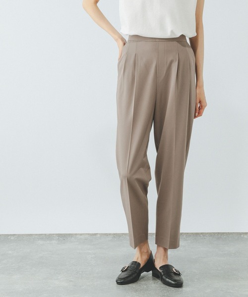 GLOBAL WORK（グローバルワーク）の「ウツクシルエットテーパードパンツ/494098（その他パンツ・レディース・ブラック/ブラウン系その他6/その他/グレー/ネイビー/ダークブルー・MEDIUM/X-LARGE/SMALL/X-SMALL/LARGE/XX-LARGE/S-Long/M-Long/L-Long/XL-Long）」の3枚目の写真