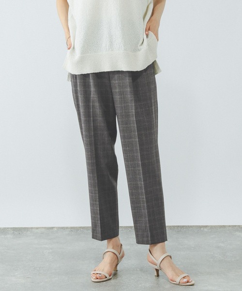 GLOBAL WORK（グローバルワーク）の「ウツクシルエットテーパードパンツ/494098（その他パンツ・レディース・ブラック/ブラウン系その他6/その他/グレー/ネイビー/ダークブルー・MEDIUM/X-LARGE/SMALL/X-SMALL/LARGE/XX-LARGE/S-Long/M-Long/L-Long/XL-Long）」の18枚目の写真