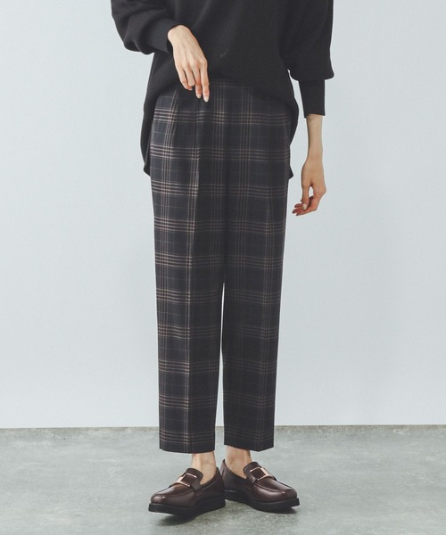 GLOBAL WORK（グローバルワーク）の「ウツクシルエットテーパードパンツ/494098（その他パンツ・レディース・ブラック/ブラウン系その他6/その他/グレー/ネイビー/ダークブルー・MEDIUM/X-LARGE/SMALL/X-SMALL/LARGE/XX-LARGE/S-Long/M-Long/L-Long/XL-Long）」の14枚目の写真