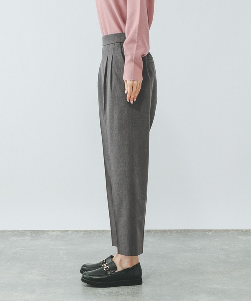 GLOBAL WORK（グローバルワーク）の「ウツクシルエットテーパードパンツ/494098（その他パンツ・レディース・ブラック/ブラウン系その他6/その他/グレー/ネイビー/ダークブルー・MEDIUM/X-LARGE/SMALL/X-SMALL/LARGE/XX-LARGE/S-Long/M-Long/L-Long/XL-Long）」の21枚目の写真