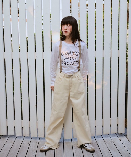 common gull products.（コモンガルプロダクツ）の「common gull products. long tee（Tシャツ/カットソー・レディース・ホワイト系/レッド系/杢グレー・SMALL/MEDIUM/LARGE）」の15枚目の写真