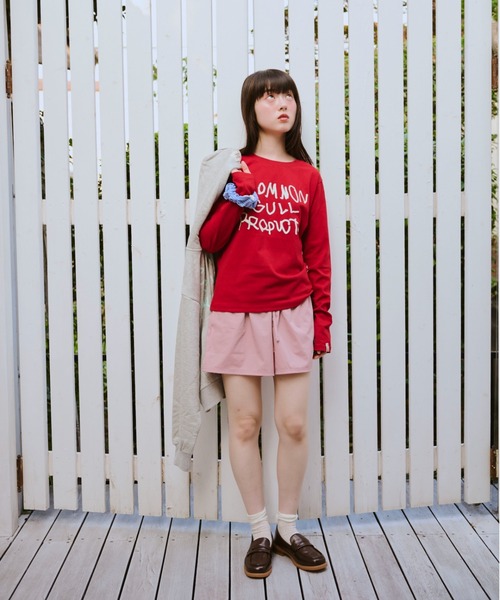 common gull products.（コモンガルプロダクツ）の「common gull products. long tee（Tシャツ/カットソー・レディース・ホワイト系/レッド系/杢グレー・SMALL/MEDIUM/LARGE）」の16枚目の写真
