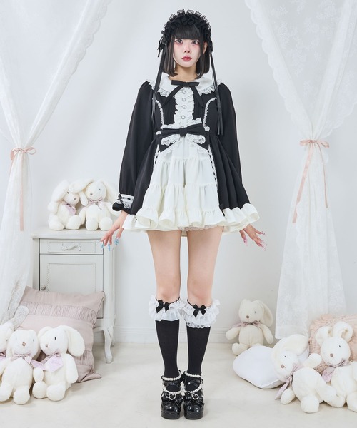 プリンセスティアードはしごレースフリルワンピース（ワンピース