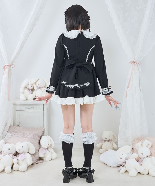 DearMyLove(ディアマイラブ)の「プリンセスティアードはしごレースフリルワンピース(ワンピース・レディース・ブラック系その他2/ブラック×ピンク/ピンク系その他/ブラック×ホワイト/ベビーピンク/ブラック系その他・3L/LL/LARGE/MEDIUM)」の17枚目の写真