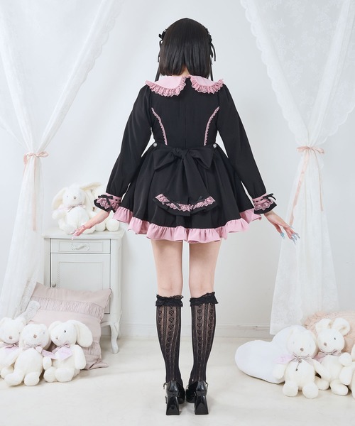 DearMyLove(ディアマイラブ)の「プリンセスティアードはしごレースフリルワンピース(ワンピース・レディース・ブラック系その他2/ブラック×ピンク/ピンク系その他/ブラック×ホワイト/ベビーピンク/ブラック系その他・3L/LL/LARGE/MEDIUM)」の21枚目の写真