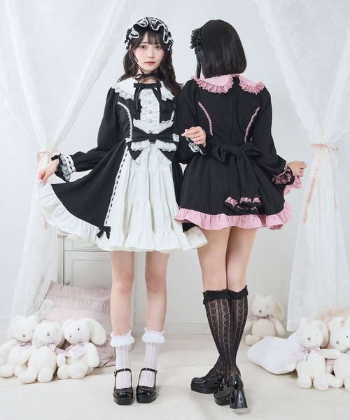 DearMyLove(ディアマイラブ)の「プリンセスティアードはしごレースフリルワンピース(ワンピース・レディース・ブラック系その他2/ブラック×ピンク/ピンク系その他/ブラック×ホワイト/ベビーピンク/ブラック系その他・3L/LL/LARGE/MEDIUM)」の22枚目の写真
