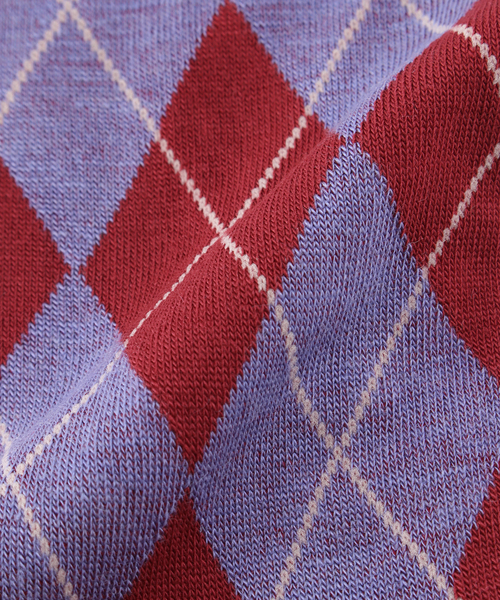 Spick & Span（スピックアンドスパン）の「CONLEAD/コンリード Argyle wool short（ソックス/靴下・レディース・ベージュ/ブラック/ボルドー・FREE）」の7枚目の写真