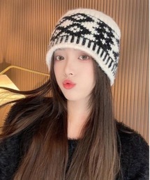 Burner | 【OKUOKU　0909】配色カラー　ニット帽 oku-bosi-4(ニットキャップ/ビーニー)