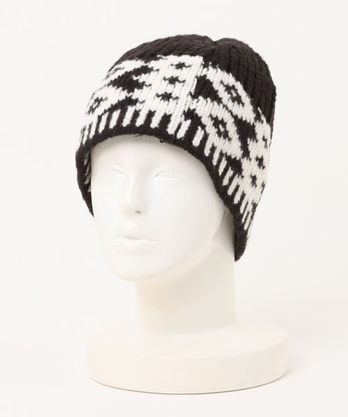 Burner（バーナー）の「【OKUOKU　0909】配色カラー　ニット帽 oku-bosi-4（ニットキャップ/ビーニー・レディース・ベージュ系その他2/ブラック系その他2/ホワイト系その他2/レッド系その他2・FREE）」の6枚目の写真