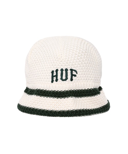 HUF（ハフ）の「ARCH KNIT BUCKET HAT（ハット・メンズ・ブラック/ホワイト系その他・O/S）」の2枚目の写真