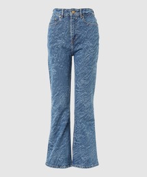 GANNI | 3D Laser Future Denim Setzy Cropped(デニムパンツ)