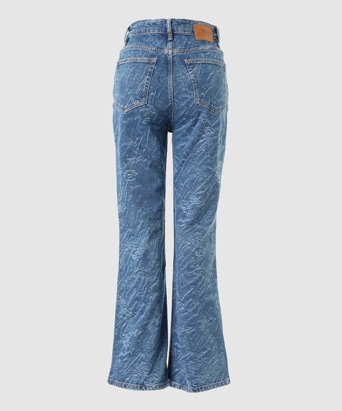 GANNI（ガニー）の「3D Laser Future Denim Setzy Cropped（デニムパンツ・レディース・ブルー系その他・27/26/25）」の2枚目の写真