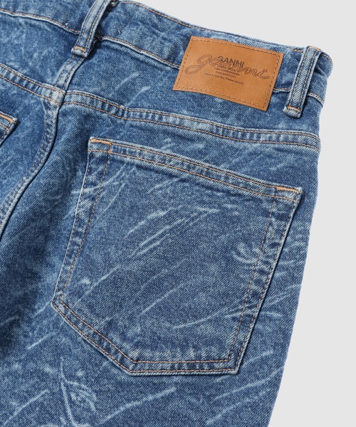GANNI（ガニー）の「3D Laser Future Denim Setzy Cropped（デニムパンツ・レディース・ブルー系その他・27/26/25）」の6枚目の写真