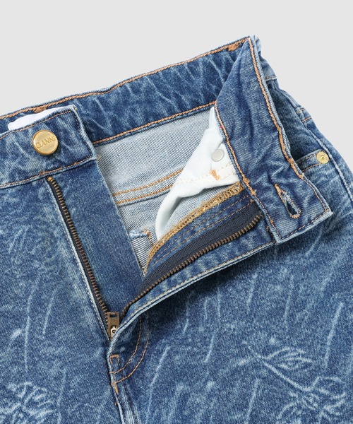 GANNI（ガニー）の「3D Laser Future Denim Setzy Cropped（デニムパンツ・レディース・ブルー系その他・27/26/25）」の7枚目の写真