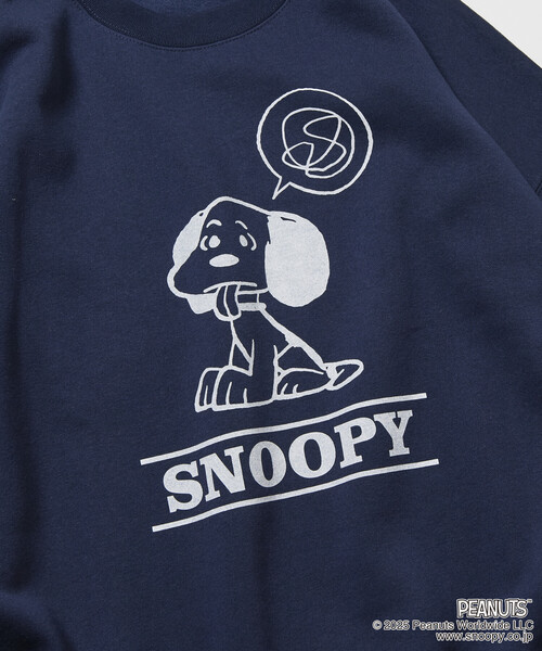 FREAK'S STORE(フリークスストア)の「限定展開 PEANUTS/ピーナッツ 別注 フロントプリント クルーネックスウェット/スヌーピー(スウェット・メンズ・アッシュグレー/ネイビー/スミクロ/ピンク・SMALL/MEDIUM/LARGE)」の13枚目の写真