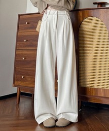 CADBURY | 細コーディロイダブルタックワイドパンツ(その他パンツ)