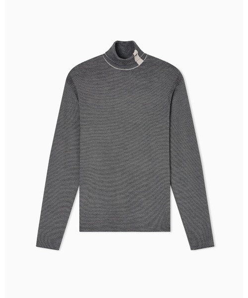 エンポリオ アルマーニ】ロールネックセーター バージンウールジャ