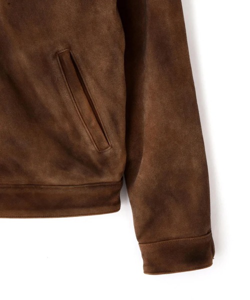 schott(ショット)の「SCHOTT-NEWBIE SUEDE LEATHER JACKET(ライダースジャケット・メンズ・ブラウン・M/L/XL)」の8枚目の写真