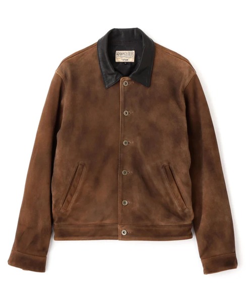 schott(ショット)の「SCHOTT-NEWBIE SUEDE LEATHER JACKET(ライダースジャケット・メンズ・ブラウン・M/L/XL)」の10枚目の写真