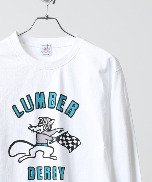 LUMBER(ランバー)の「プリントロングTシャツ(Tシャツ/カットソー・メンズ・ベージュ/ネイビー系1/カーキ/ホワイト系2/ホワイト系1/ホワイト系/ブラック/ホワイト系5/ホワイト系3/ブラック系5/ベージュ系2/ベージュ系/カーキ系1/カーキ系/ブラック系/ホワイト系9/ホワイト系8/ホワイト系7/ネイビー系/カーキ系2/ベージュ系3/ベージュ系1/ブラック系4/ブラック系2/ブラック系3/ブラック系1/ホワイト系6/ホワイト系4/ウッド/ホワイト/ネイビー・M/XL/L)」の4枚目の写真