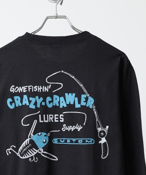 LUMBER(ランバー)の「プリントロングTシャツ(Tシャツ/カットソー・メンズ・ベージュ/ネイビー系1/カーキ/ホワイト系2/ホワイト系1/ホワイト系/ブラック/ホワイト系5/ホワイト系3/ブラック系5/ベージュ系2/ベージュ系/カーキ系1/カーキ系/ブラック系/ホワイト系9/ホワイト系8/ホワイト系7/ネイビー系/カーキ系2/ベージュ系3/ベージュ系1/ブラック系4/ブラック系2/ブラック系3/ブラック系1/ホワイト系6/ホワイト系4/ウッド/ホワイト/ネイビー・M/XL/L)」の16枚目の写真