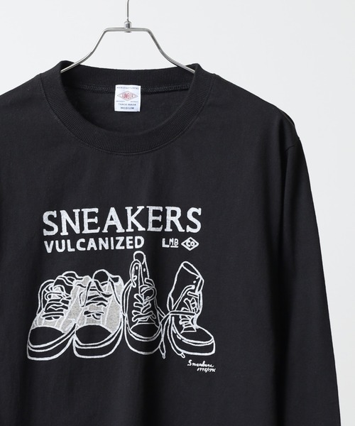 LUMBER(ランバー)の「プリントロングTシャツ(Tシャツ/カットソー・メンズ・ベージュ/ネイビー系1/カーキ/ホワイト系2/ホワイト系1/ホワイト系/ブラック/ホワイト系5/ホワイト系3/ブラック系5/ベージュ系2/ベージュ系/カーキ系1/カーキ系/ブラック系/ホワイト系9/ホワイト系8/ホワイト系7/ネイビー系/カーキ系2/ベージュ系3/ベージュ系1/ブラック系4/ブラック系2/ブラック系3/ブラック系1/ホワイト系6/ホワイト系4/ウッド/ホワイト/ネイビー・M/XL/L)」の17枚目の写真
