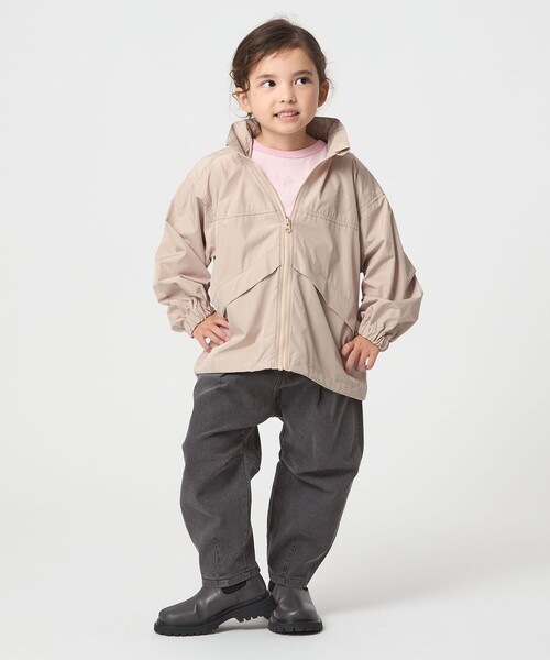 green label relaxing（グリーンレーベルリラクシング）の「ジップ ブルゾン / キッズ  100cm-160cm（その他アウター・キッズ・ベージュ/ライラック/ブラック・150cm/100cm/110cm/120cm/140cm/130cm/160cm）」の6枚目の写真