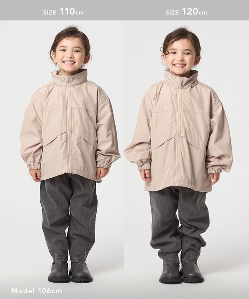 green label relaxing（グリーンレーベルリラクシング）の「ジップ ブルゾン / キッズ  100cm-160cm（その他アウター・キッズ・ベージュ/ライラック/ブラック・150cm/100cm/110cm/120cm/140cm/130cm/160cm）」の7枚目の写真