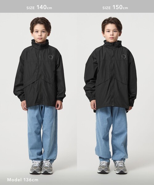 green label relaxing（グリーンレーベルリラクシング）の「ジップ ブルゾン / キッズ  100cm-160cm（その他アウター・キッズ・ベージュ/ライラック/ブラック・150cm/100cm/110cm/120cm/140cm/130cm/160cm）」の12枚目の写真