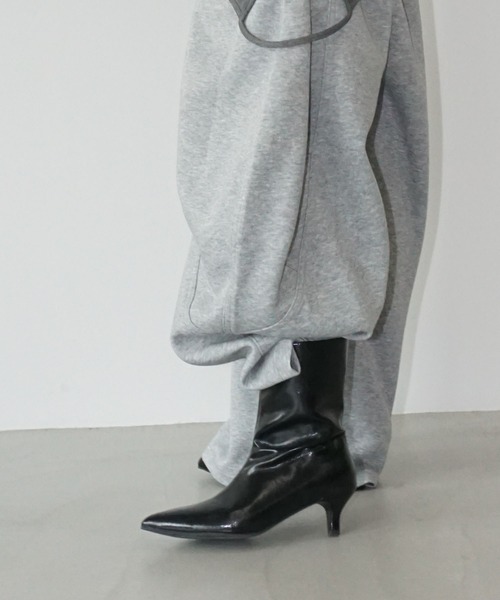 chuclla（チュクラ）の「ボリュームスウェットパンツ chw25a074（スウェットパンツ・レディース・グレー/ブラック・M/S）」の7枚目の写真