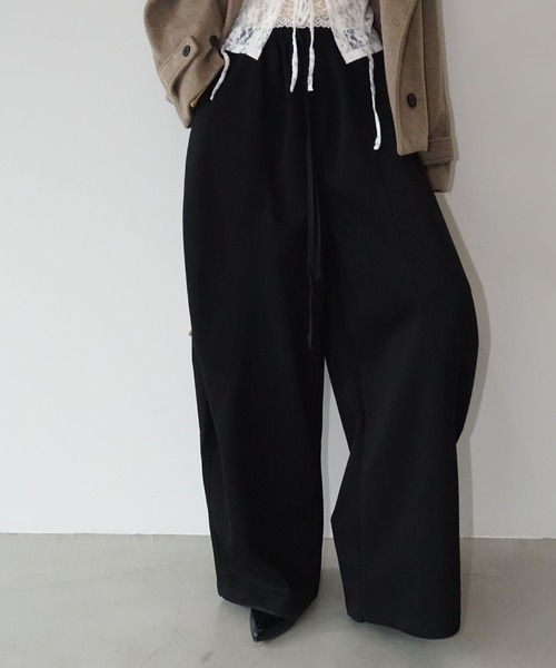 chuclla（チュクラ）の「ボリュームスウェットパンツ chw25a074（スウェットパンツ・レディース・グレー/ブラック・M/S）」の14枚目の写真