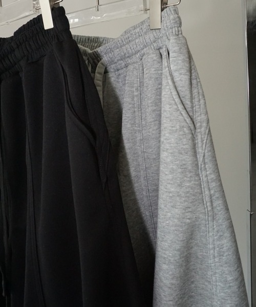 chuclla（チュクラ）の「ボリュームスウェットパンツ chw25a074（スウェットパンツ・レディース・グレー/ブラック・M/S）」の17枚目の写真