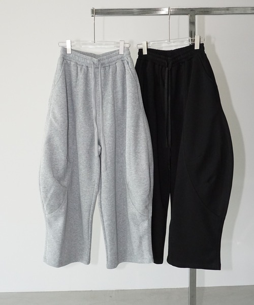 chuclla（チュクラ）の「ボリュームスウェットパンツ chw25a074（スウェットパンツ・レディース・グレー/ブラック・M/S）」の15枚目の写真